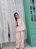 G.DUCKKIDS兒童睡衣女童棉長(zhǎng)袖薄款家居服套裝7夏季8新款女孩大童裝公主碎花 粉色aegomqq 160 cm 曬單實(shí)拍圖