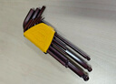 得力（deli）高硬度S2材質(zhì)加長球頭內(nèi)六角扳手套裝六角螺絲刀9件套+【加力桿】 曬單實拍圖