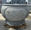 ABDT石雕魚缸花崗巖石缸門海種花盆戶外庭院室內(nèi)養(yǎng)魚流水?dāng)[件石頭魚缸 A款芝麻白材質(zhì)直徑60包郵 曬單實(shí)拍圖