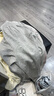 多妙屋女童褲子夏季薄衛(wèi)褲大兒童彎刀運(yùn)動(dòng)女孩休閑闊腿褲16046淺麻灰150 曬單實(shí)拍圖