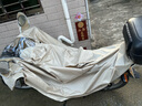 雙人專用電動車雨衣長款全身防暴雨成人外穿外賣騎手男女摩托雨披 【雙層特厚】雙人有鏡套-卡其色 7XL 1件 曬單實拍圖