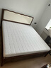 惠尋 京東自有品牌 美式波浪雙人床1.8米x2米實(shí)木床新中式床1.5米家具 床+T333全拆-20cm椰棕床墊 【胡桃色】1.8米x2米(框架結構) 曬單實(shí)拍圖
