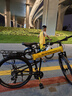 鳳凰折疊車(chē)山地車(chē)自行車(chē)成人男女款青少年超輕便攜變速鋁合金車(chē)載單車(chē) 鋁架折疊【競速軸承/超省力】金黃 26寸/27速【適合158-188cm】 曬單實(shí)拍圖