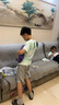鴻星爾克（ERKE）童裝男女大小童圓領(lǐng)短袖兒童夏季速干T恤淺冰綠150 曬單實拍圖