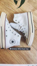 匡威（Converse）官方 1970S經(jīng)典男復古高幫帆布鞋童鞋小白鞋368984C 白/368984C 35 曬單實拍圖