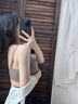 蘭繆內(nèi)衣女小胸聚攏收副乳防下垂顯大2025新款固定杯無鋼圈無痕文胸罩 咖啡色+香檳白 XL 120-135斤38/85ABC 曬單實拍圖