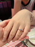 BOEAY一克拉莫桑鉆石戒指女款鉆戒純銀結(jié)求婚戒指鐘久久七夕情人節(jié)禮物 【鉆戒禮盒】免費(fèi)刻字 曬單實(shí)拍圖