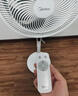 美的（Midea）【勁風(fēng)酷爽】七葉輕音柔風(fēng)電風(fēng)扇家用遙控落地扇臺(tái)式桌面小型風(fēng)扇大風(fēng)力節(jié)能立式搖頭電扇 SAH30BK 曬單實(shí)拍圖