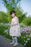 可英 GOWINBABY女童花苞連衣裙2025夏季款漂亮女孩寶寶公主裙女寶可愛(ài)兒童裙子 杏色 120 cm 曬單實(shí)拍圖