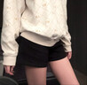 相伊戀人運動(dòng)短褲夏季女外穿2025年新款小個(gè)子三分熱褲休閑緊身顯瘦超短褲 黑色【低腰款】 S 【推薦80-100斤】 曬單實(shí)拍圖