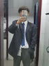 AREA法國進(jìn)口領(lǐng)帶男拉鏈?zhǔn)浇Y(jié)婚新郎免打正裝藍(lán)色西裝口袋巾胸針套裝 藍(lán)色細(xì)斜紋[領(lǐng)帶禮盒] 曬單實拍圖
