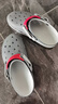 卡駱馳crocs檀健次同款經(jīng)典獵豹洞洞鞋輕便舒適百搭洞洞鞋|211287 石板灰-0DA 41 /42(260mm) 曬單實拍圖