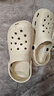 名創(chuàng  )優(yōu)品（MINISO）洞洞鞋女夏季外穿沙灘涼鞋防滑厚底踩屎感腳包頭涼拖鞋骨白36-37 曬單實(shí)拍圖