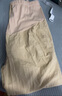 婧麒（JOYNCLEON）孕婦褲夏季外穿仿棉麻褲薄款托腹休閑孕婦長褲 卡其 XL jyk19882 曬單實拍圖