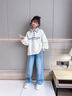 NICKYBABY女童秋裝套裝2025新款洋氣時髦兒童春秋衛(wèi)衣學(xué)院風(fēng)初中生女孩韓版 15280藍(lán)色 130 cm 曬單實拍圖