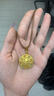 六桂福珠寶 LIU GUI FU JEWELRY八寶羅盤黃金吊墜女款琺瑯彩999足金純金黃財(cái)神項(xiàng)鏈送媽媽款女友 足金琺瑯彩八寶羅盤吊墜（送繩子） 8.9g 曬單實(shí)拍圖
