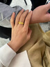 周六福（ZLF）七夕禮物  足金999活口金戒指女滿天星女士戒指黃金 計價 15號 - 5.38g 曬單實拍圖