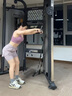 chicnear大碼運(yùn)動(dòng)短褲女胖mm寬松假兩件防走光抽繩健身瑜伽褲 粉紫色 L 建議110-125斤 曬單實(shí)拍圖