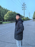 波司登（BOSIDENG）2025新款羽絨服男款90絨通勤短款防風連帽保暖外套 鋼鐵灰8224 L 180/96A 體重約140-155斤 曬單實拍圖