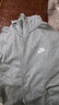 耐克（NIKE）男裝女裝 秋季線圈加厚情侶運(yùn)動服舒適訓(xùn)練休閑夾克針織外套 連帽灰色單件BV2649-063男女同款 XL 曬單實(shí)拍圖