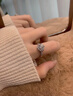 DRAGBOLL莫桑鉆戒女 鍍鉑金摯愛求婚結(jié)婚開口戒指七夕情人節(jié)禮物送老婆 1克拉摯愛鉆戒【活口】 閉口下單備注碼數(shù)或聯(lián)系客服備注 曬單實(shí)拍圖