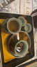 來(lái)尊老陶泥墨龍出海馬蹄三才蓋碗茶杯開(kāi)片釉高檔龍紋陶瓷泡茶碗小套裝 【墨龍出海-馬蹄蓋碗6件套】簡(jiǎn)裝 曬單實(shí)拍圖