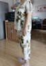 潤(rùn)芋蘿中國(guó)風(fēng)棉綢時(shí)尚睡衣套裝女夏季短袖七分褲兩件套大碼中老年家居服 14號(hào)花色 2XL 【建議110-130斤】 曬單實(shí)拍圖