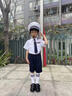 迪士尼（Disney）六一兒童空軍演出服機長(cháng)制服小學(xué)生畢業(yè)服升旗手合唱服詩(shī)歌朗誦 升級款 男短袖長(cháng)褲三件套 130 曬單實(shí)拍圖