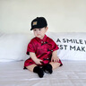 G. DUCKKIDS小黃鴨童裝寶寶周歲禮服嬰兒衣服夏季抓周百天滿月服中國(guó)風(fēng)外出服 紅色爬服 73cm 73 曬單實(shí)拍圖