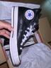 匡威（Converse）官方 1970S男女皮革鞋面運動(dòng)高幫休閑鞋黑色A07200C A07200C 42.5 曬單實(shí)拍圖
