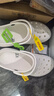 卡駱馳（crocs）經(jīng)典云朵clog洞洞鞋女鞋戶外涼鞋拖鞋厚底涼拖 206750-100 W7 曬單實拍圖