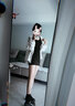 駱?lè)[豆純欲風(fēng)辣妹短袖連衣裙女2024夏季新款高腰修身顯瘦小個(gè)子包臀短裙 黑色-優(yōu)質(zhì)版博主推薦 M 86-105(正版品質(zhì)) 曬單實(shí)拍圖