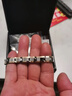 MEXNIA奢侈品飾品手鏈男款小眾磁石情侶鎢金手串鎢鋼手環(huán)感生日禮物 男款17CM長52.5克(建議110斤以 曬單實拍圖