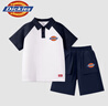 DICKIESDickies童裝男童夏季套裝小童撞色polo衫兩件套男孩時(shí)尚學(xué)院夏裝 藏藍/DK紅標K-藏藍/DK紅標K 120 【推薦體重37-45斤】 曬單實(shí)拍圖