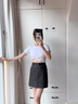 艾熙禮高端灰色西裝半身裙女2025新款夏季高腰氣質(zhì)A字裙小個子包臀短裙 灰色 M /27 建議100-110斤 曬單實拍圖