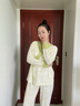 眺德高月子服哺乳睡衣春夏秋季帶胸墊和服式長(zhǎng)袖孕期產(chǎn)后孕婦家居服套裝 花朵月子服套裝 XL【建議120-140斤】 曬單實(shí)拍圖