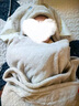 BABYGREAT嬰兒浴巾兒童洗澡巾斗篷帶帽子新生兒寶寶連帽包裹巾吸水速干四季 【連帽浴巾丨四季款】小象敦敦 曬單實拍圖