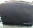 新秀麗（Samsonite）多功能雙層盥洗包旅行洗漱收納包干濕分離大容量多隔層防水674 黑色 曬單實(shí)拍圖