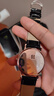 羅西尼（ROSSINI）情侶手表男國表石英手表女士手表防水商務(wù)手表生日禮物送女友 簡(jiǎn)約白盤(pán)皮帶男表 曬單實(shí)拍圖