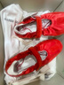 FOOT INDUSTRY 足下工業(yè) 「2025新款」 瑪麗珍紅色魔術貼休閑舒適薄底女鞋夏季 中國紅/古白色 （建議拍大一碼） 36 曬單實拍圖