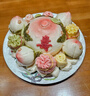 御茶膳房造型面點(diǎn)壽桃花饃1.25kg饅頭點(diǎn)心花餑餑禮盒送禮禮品生日蛋糕禮物 曬單實(shí)拍圖
