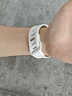 奧魯姆A01適用Apple Watch蘋果Ultra1/2【超輕碳纖維/鈦合金】保護(hù)殼/超薄氟橡膠運動表帶 表殼表帶套裝 鈦合金表殼+白色表帶（不含手表） 曬單實拍圖