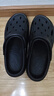 名創(chuàng)優(yōu)品（MINISO）洞洞鞋男士夏季外穿防滑厚底eva踩屎感涼鞋防臭海邊沙灘包頭拖鞋 曬單實拍圖