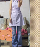 UR2025夏季新款女裝魅力氛圍感褶皺收腰蕩領(lǐng)連衣裙UWG750068 藕紫 M 曬單實拍圖