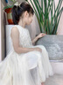 G.DUCKKIDS小黃鴨童裝女童連衣裙夏季2025薄款兒童裙子女孩夏裝背心裙網(wǎng)紗裙 米白色 140 尺碼9~10歲【130-140cm】cm 曬單實(shí)拍圖