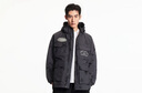 杰克·瓊斯（JACK&JONES）25年男裝戶外工裝風(fēng)外套男春秋款寬松滿印連帽休閑夾克男士多口袋 E44黑砂色 M 曬單實(shí)拍圖