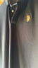 U.S. POLO ASSN.polo衫男短袖夏季保羅商務(wù)休閑翻領(lǐng)男裝上衣t恤經(jīng)典黑XL 曬單實拍圖