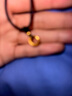 中國黃金（CHINA GOLD）哪吒乾坤圈金黃金平安扣吊墜男女款足金項(xiàng)鏈編織繩項(xiàng)鏈生日禮物 平安扣吊墜【黑繩】約0.3g 曬單實(shí)拍圖