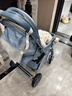 ANGI BABY嬰兒車可坐可躺嬰兒車高景觀雙向推行輕便折疊新生兒減震寶寶推車 北冰藍(lán)【一鍵折疊+雙向推行】 坐躺高景觀座艙遠(yuǎn)離汽車尾氣灰塵 曬單實(shí)拍圖