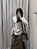 CharisKitty輕奢包包女包2025新款斜挎包通勤枕頭包單肩包生日七夕情人節禮物 咖色Coffee color【送女友走心】 曬單實(shí)拍圖